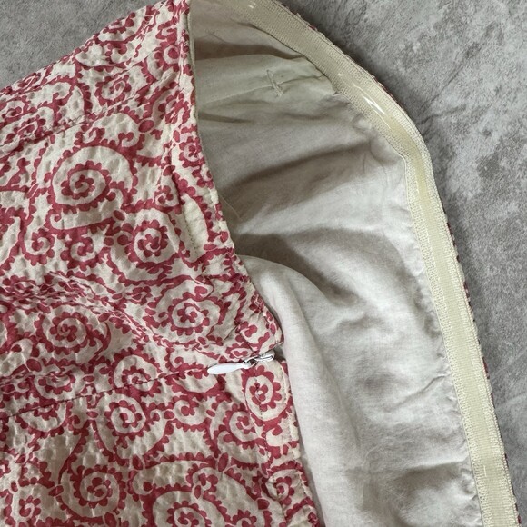 Y2K J. Crew Strapless Empire Waist Pink White Dress Cocktail Resort 6P - Picture 6 of 10